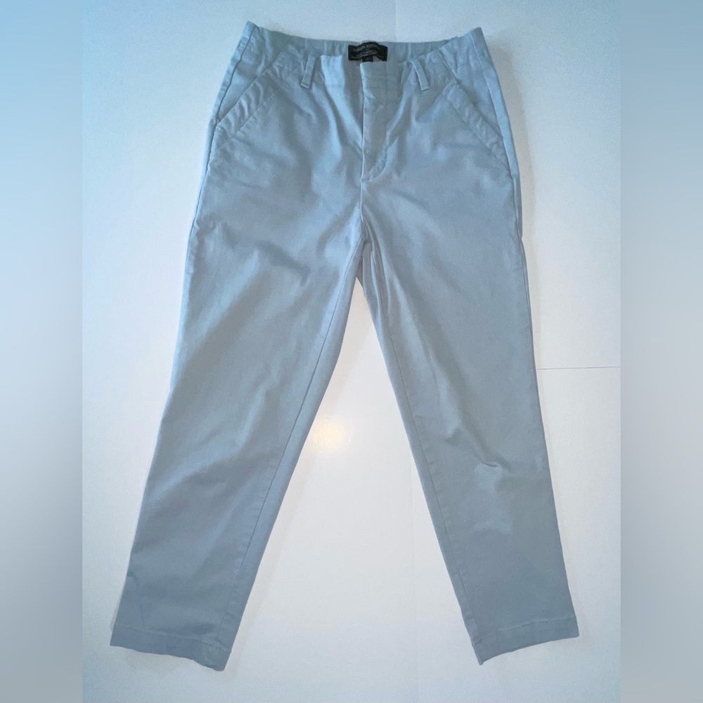 BANANA REPUBLIC Baby Blue Slim Fit Cropped Chinos Petite 0 Stretch